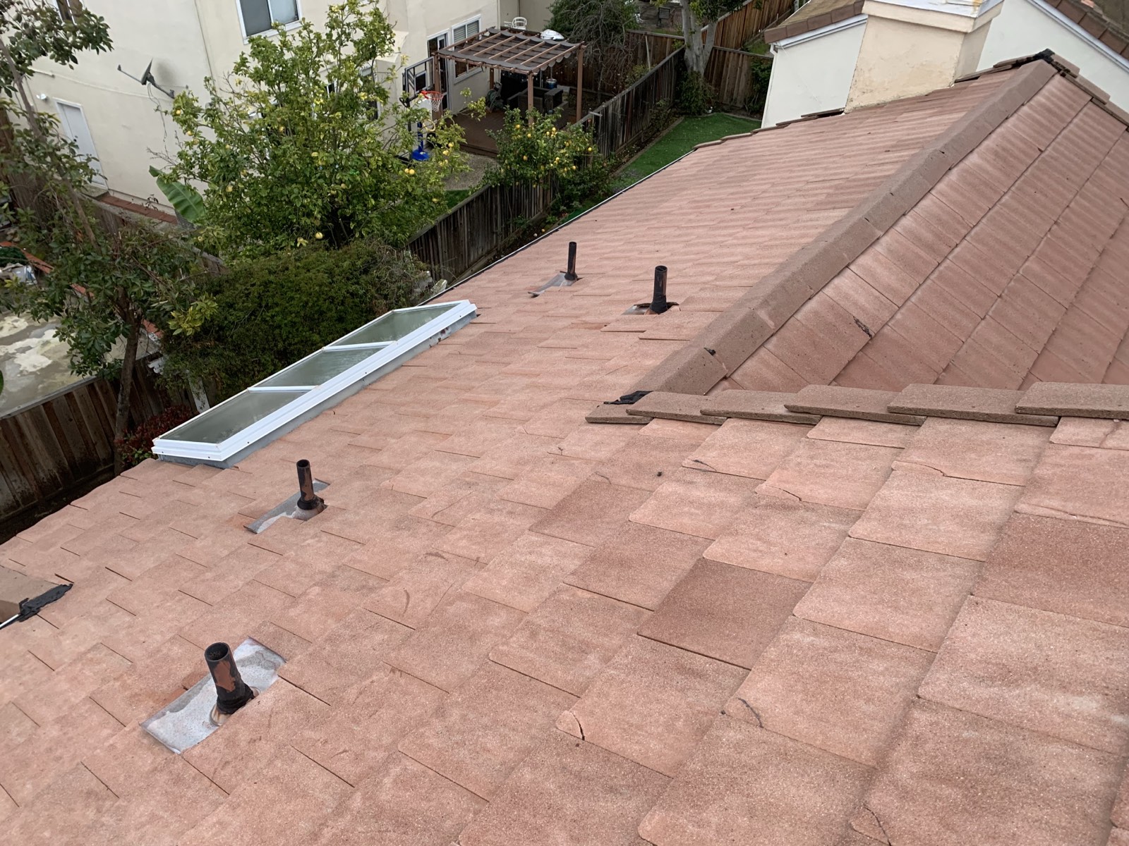 After — Fremont flat tile surface clear after soft wash treatment
