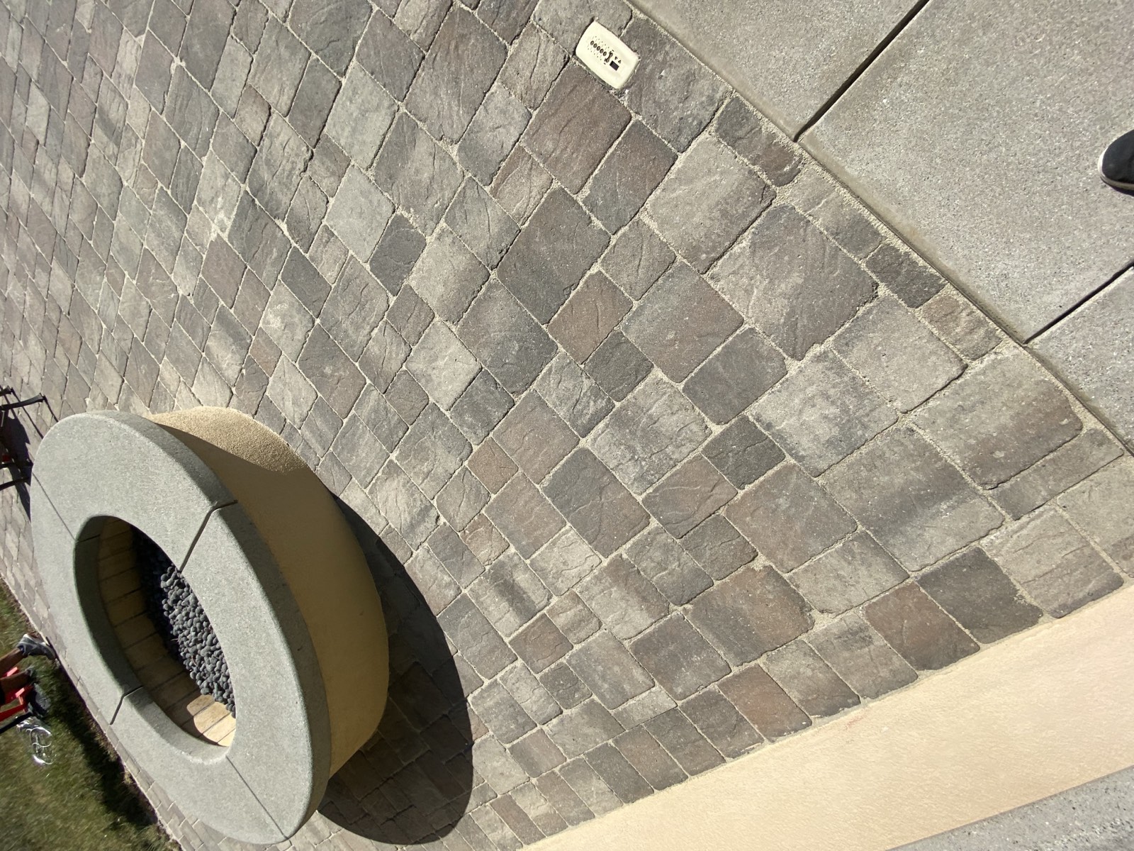 After — Los Gatos pavers with locked polymeric sand joints, clean surface