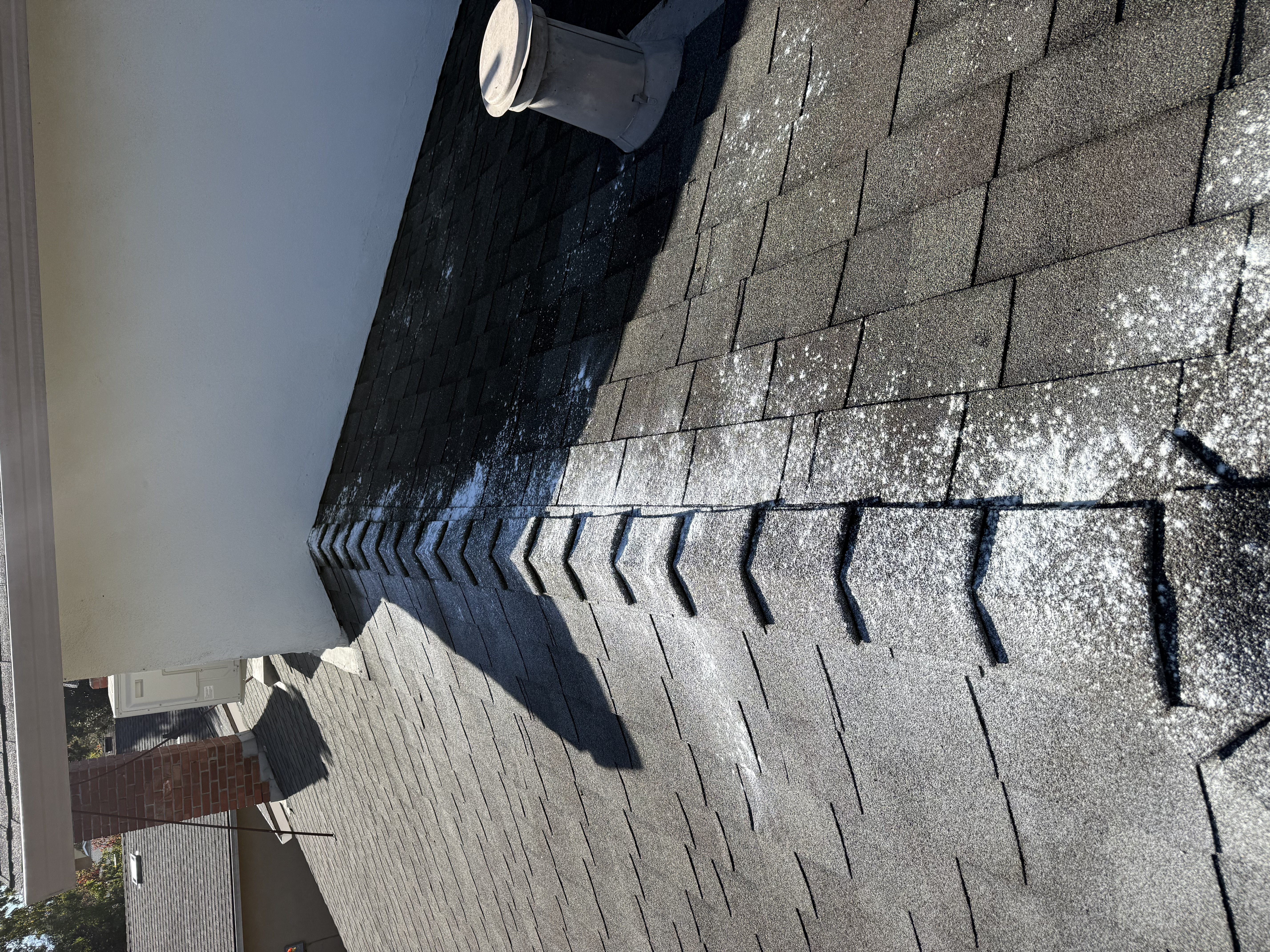 After — Mountain View asphalt shingle roof clean, zinc treatment installed