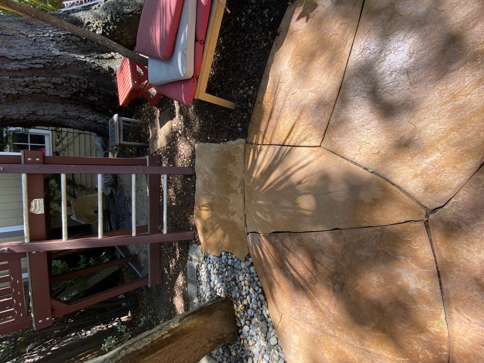 After — Palo Alto flagstone walkway clean after pressure washing
