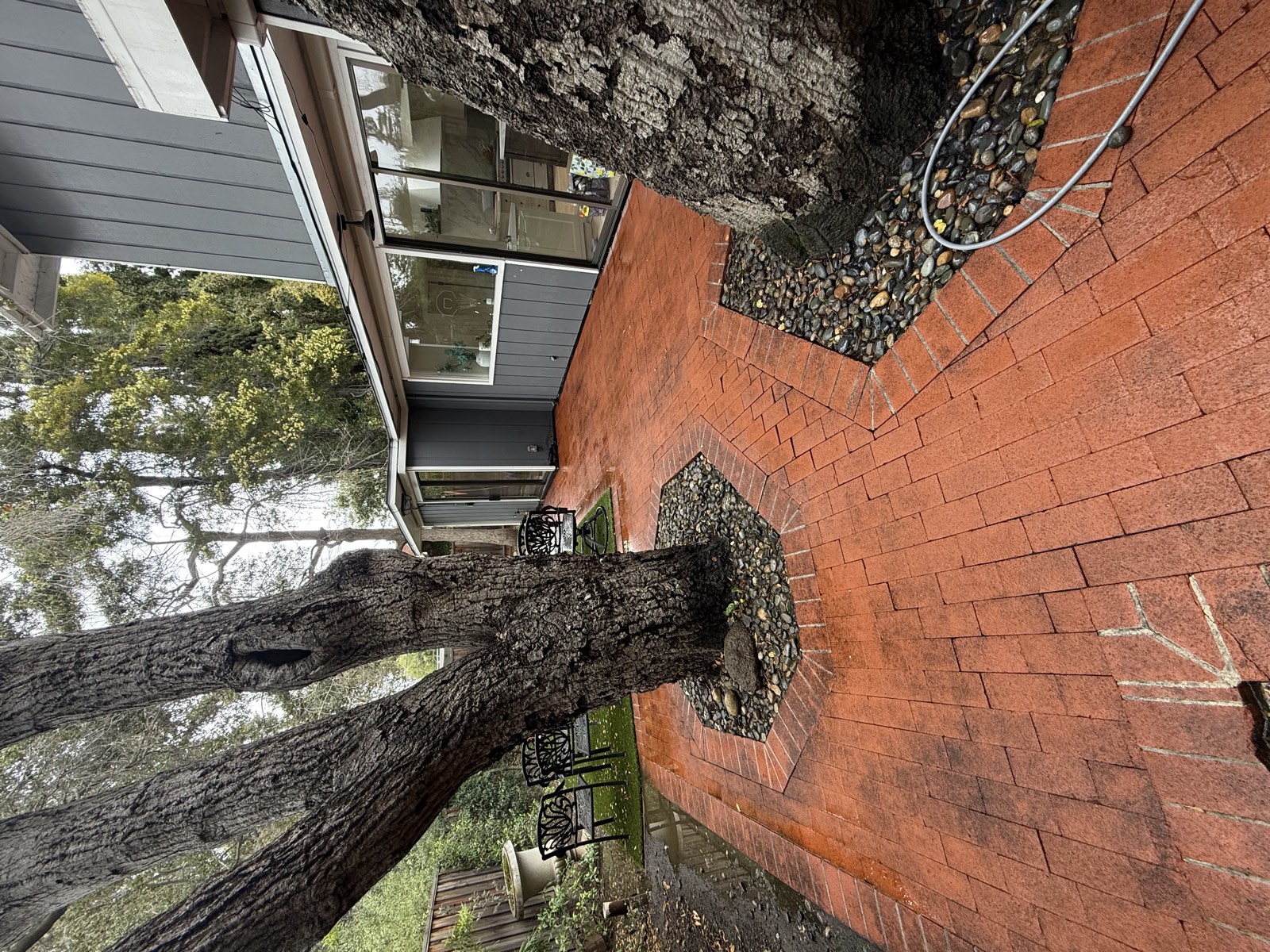 After — Palo Alto patio clean overview post pressure washing
