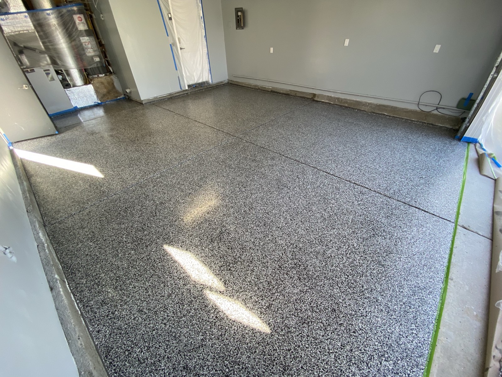 San Jose garage floor epoxy coating — full garage view