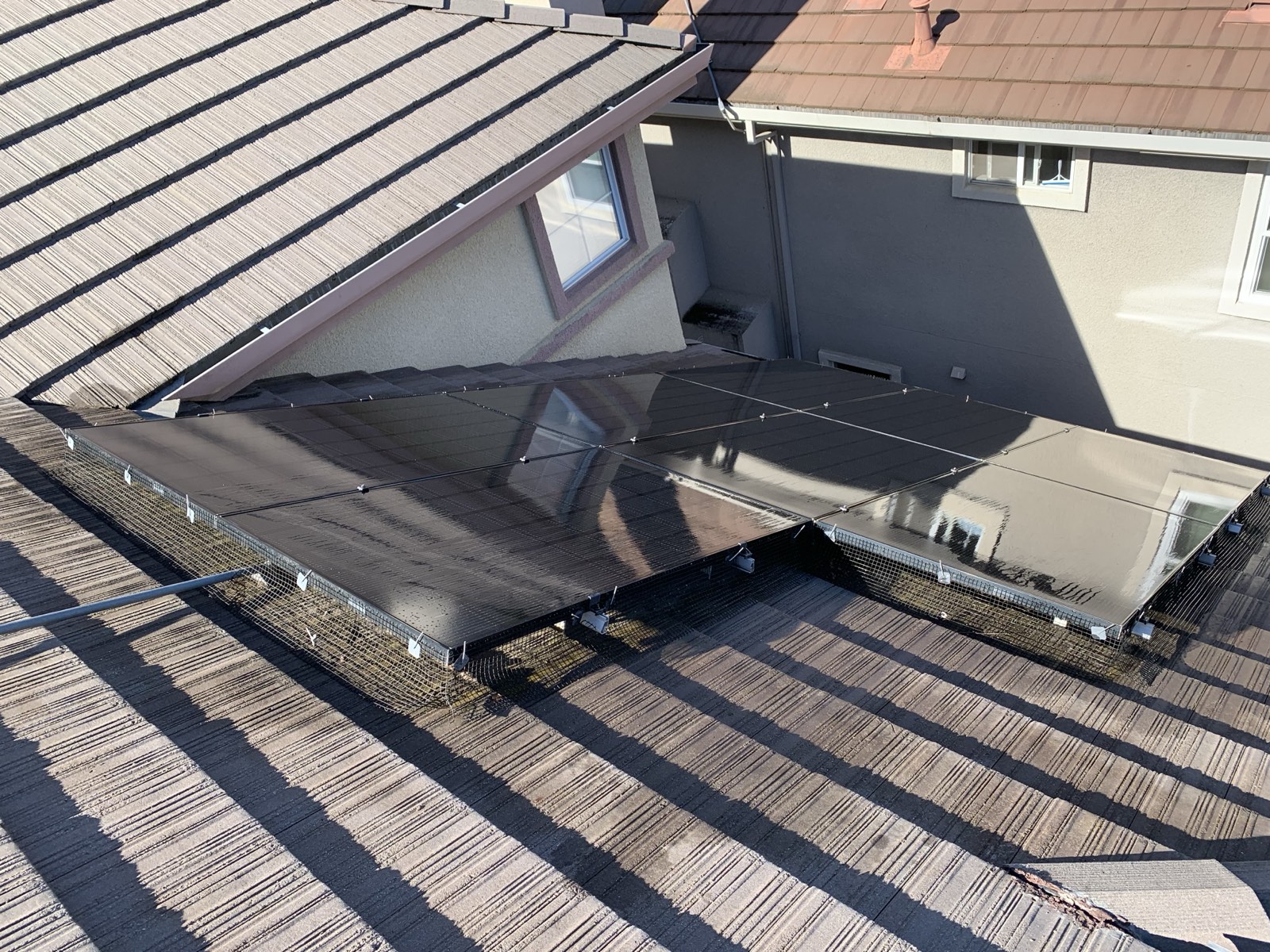 After — San Jose solar panels fully cleaned, glass clear