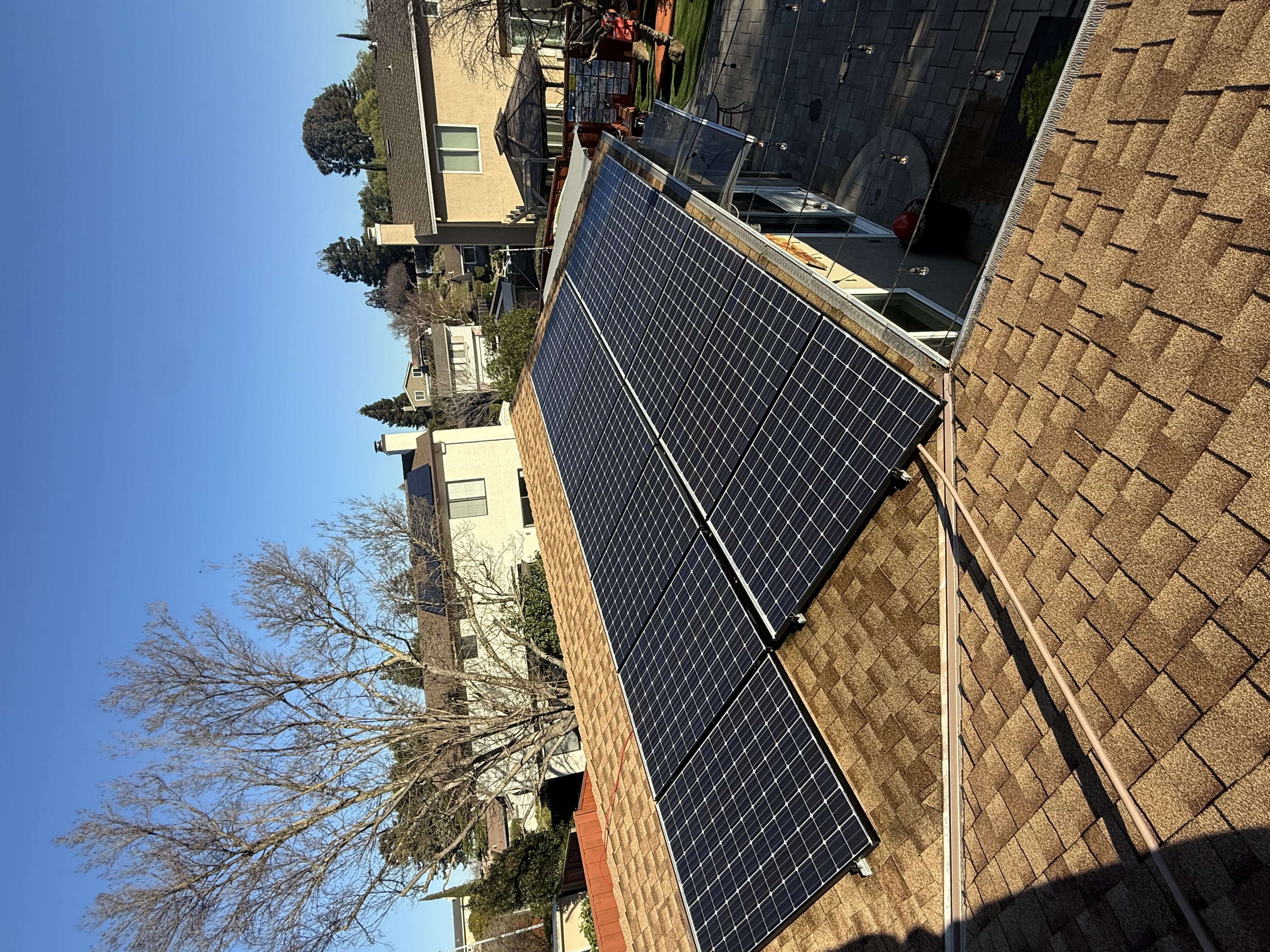 After — San Ramon solar panel glass fully cleaned